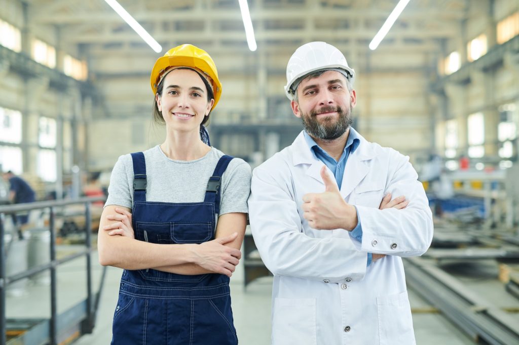 Happy Factory Employees